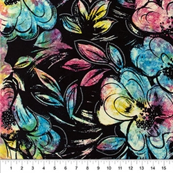 BATIK BLOOMS tURQUIOSE