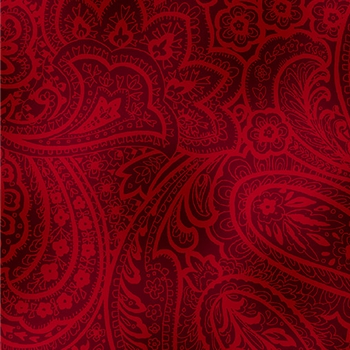 108 WIDE RADIANT PAISLEY BRICK RED