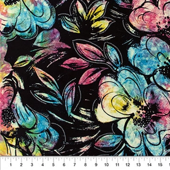 BATIK BLOOMS tURQUIOSE